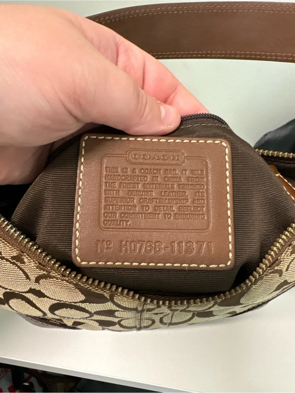 NWOT Coach 11371 Signature Hobo Bag